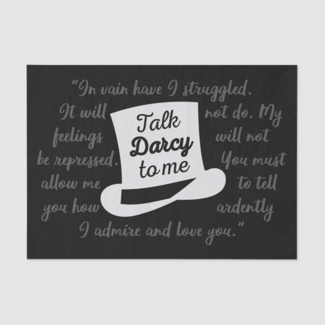 Papel De Seda Fale comigo Darcy II (Frente )