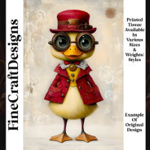 Fantasia Caprichosa Patinho Steampunk L7 Decoupage