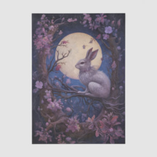 Papel De Seda Fantasia de Coelho Gótico ao Luar