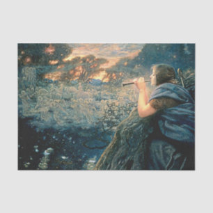 Papel De Seda “Fantasia do Crepúsculo” por Edward Robert Hughes