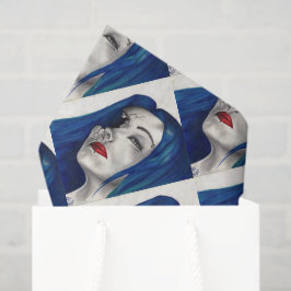 Papel De Seda Fantasia Gótica de Terror Surrealista lindamente Q