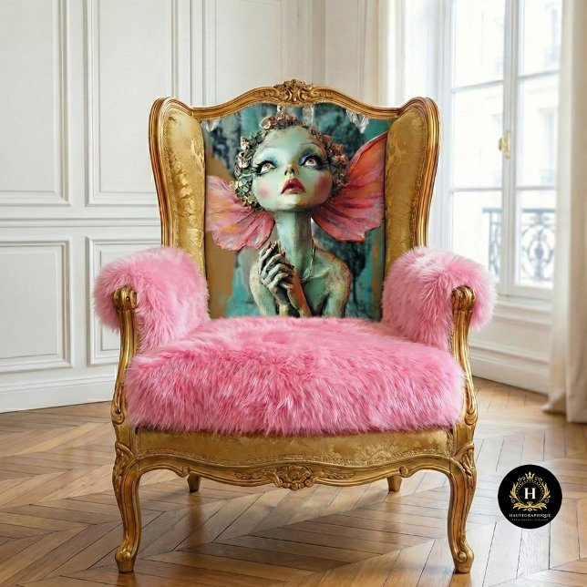 Papel De Seda Fantasia Gótica Decoupage de Fada com Gárgula  (Criador carregado)