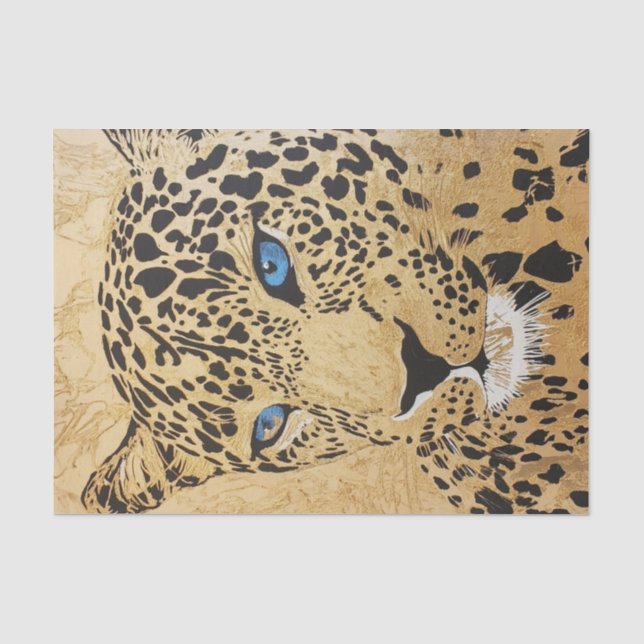 Papel De Seda Fantasia Leopardo3 (Frente )