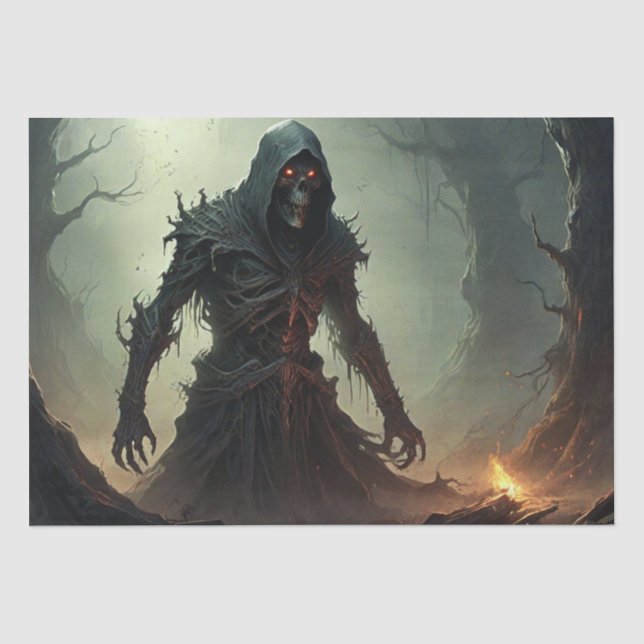 Papel De Seda Fantasma de Halloween (Frente )
