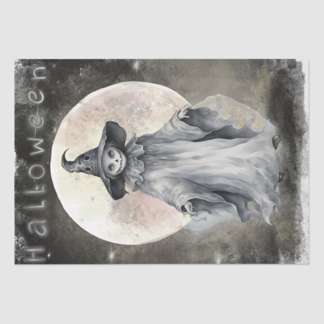 Papel De Seda Fantasma Místico (Frente )