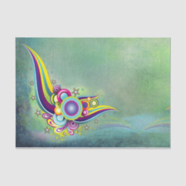 Papel De Seda Fantasy Abstrato