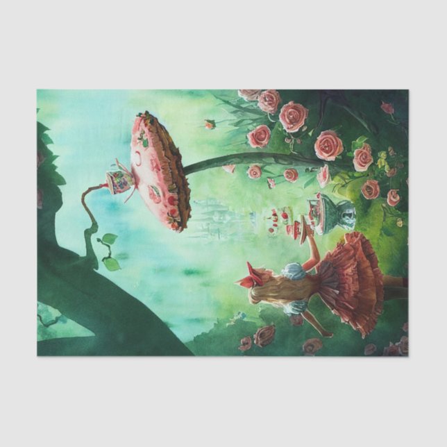 Papel De Seda Fantasy Alice no País das Maravilhas (Frente )