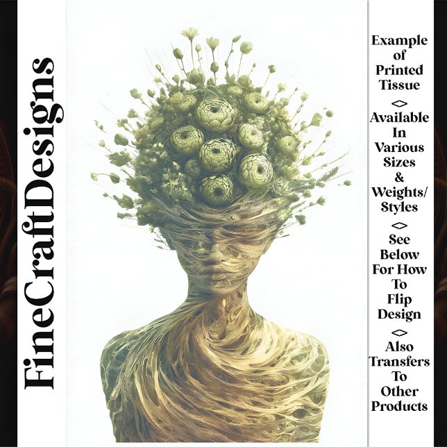 Papel De Seda Fantasy Botânica Humanoide Figura W6: Dissociação (Criador carregado)