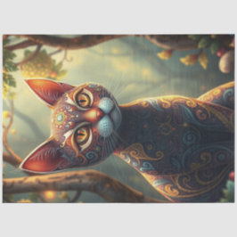 Papel De Seda Fantasy Cat
