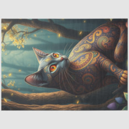 Papel De Seda Fantasy Cat