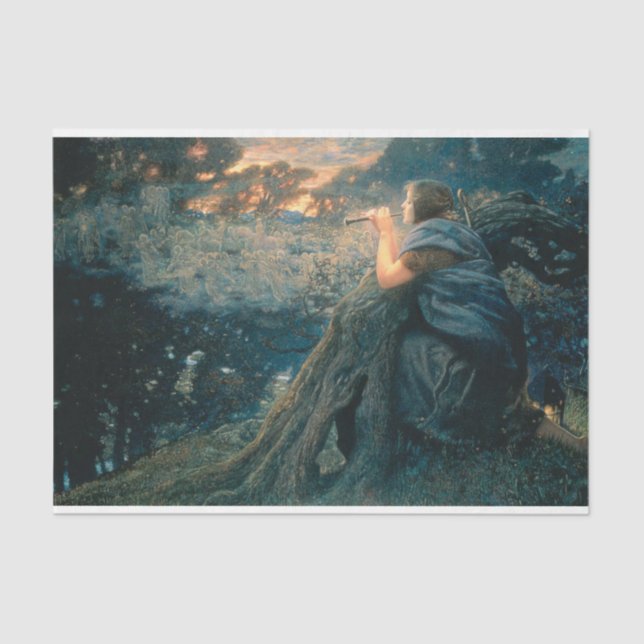 Papel De Seda Fantasy em Twilight (por Edward Robert Hughes) (Frente )