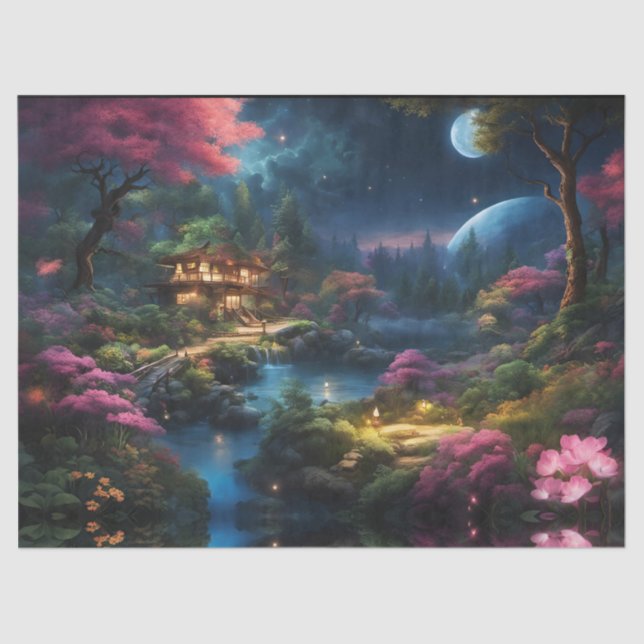 Papel De Seda Fantasy Home e Jardim (Frente )
