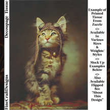 Fantasy Steampunk Aviator Kitten FB6L Decoupage