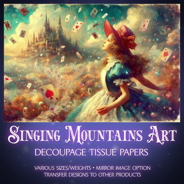 Papel De Seda Fantasy Wonderland Castle Journey Decoupage (Criador carregado)