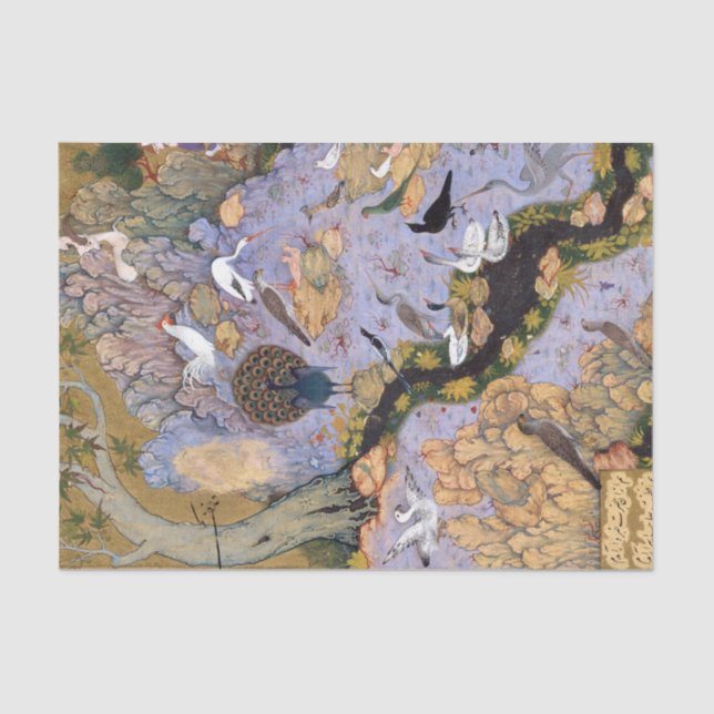 Papel De Seda Farid al-Din Attar O Concurso das Aves (Frente )