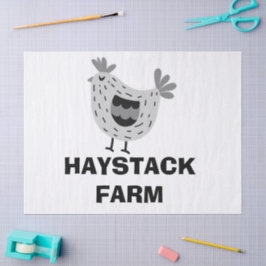Papel De Seda Farm Name Personalized egg