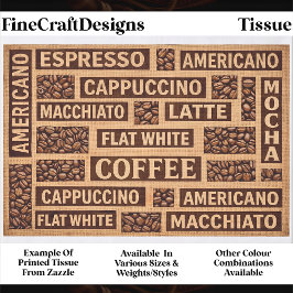 Papel De Seda Farmhouse Coffee Lover Typography DC1 Decoupage