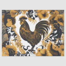 Farmhouse Dourado e Black Rooster