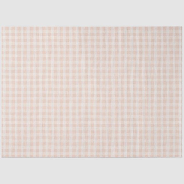 Papel De Seda Farmhouse Russo Gingham Primavera (Frente )
