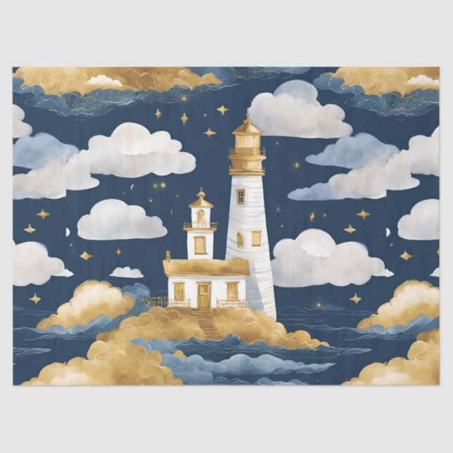 Papel De Seda Farol Whimsical (Frente )