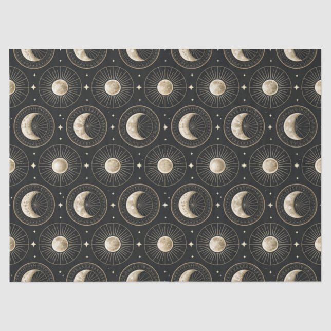 Papel De Seda Fase da Lua Celestial (5) (Frente )