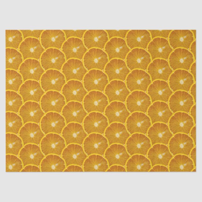 PAPEL DE SEDA FATIA DE LARANJA DELICIOSA (Frente )