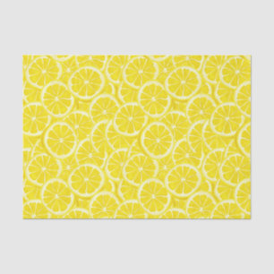 Papel De Seda Fatias de Limão de Aquarela