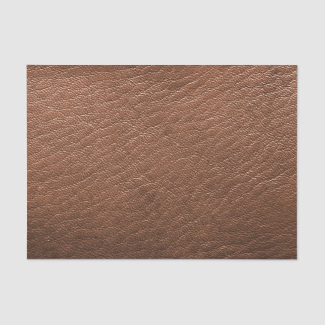 Papel De Seda Faux Brown Alligator Leather Impressão (Frente )