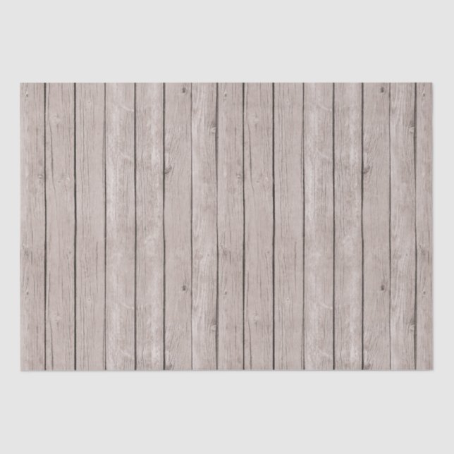 Papel De Seda Faux Rustic Wood Brown (Frente )