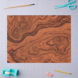 Papel De Seda Faux Walnut Pattern