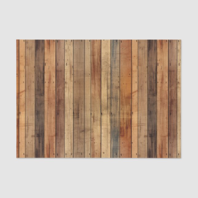 Papel De Seda Faux Western wood tiled (Frente )
