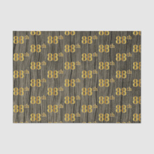 Papel De Seda Faux Wood, Faux Dourado 88º (oitenta e oitava) Eve