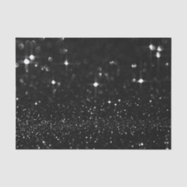 Papel De Seda Favor Delicado Branco-Brilhante Branco-Preto