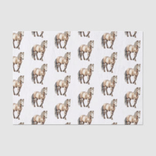 Papel De Seda Fazenda de Animais de Cavalos Casamento