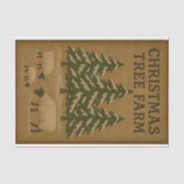 Papel De Seda Fazenda de Árvores de Natal