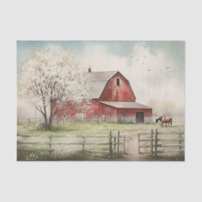 Papel De Seda Fazenda de Verão (Frente )