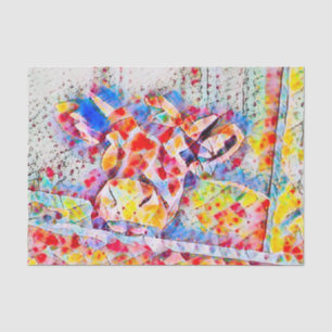Papel De Seda Fazenda Rústica de Vaca Country Arte Mosaico Verme