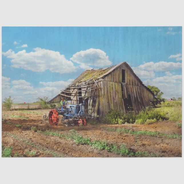 Papel De Seda Fazenda - Trator - Quebrado mas ainda útil 1939 (Frente )