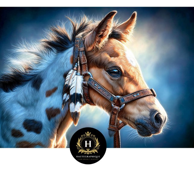Papel De Seda Feather Bridle Western Foal Decoupage (Criador carregado)