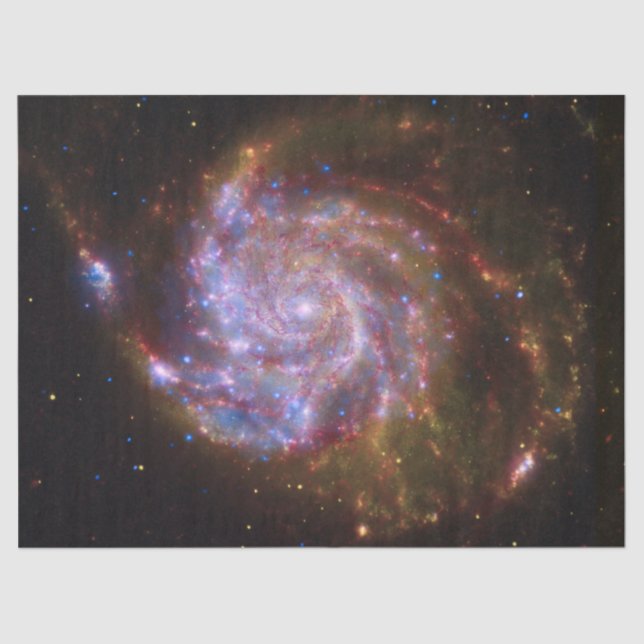 Papel De Seda Fécula de cravagem: M101 Galáxia (Frente )