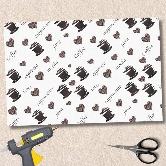 Papel De Seda Feijões De Café, Lâmpadas, Tipos De Café (Criador carregado)