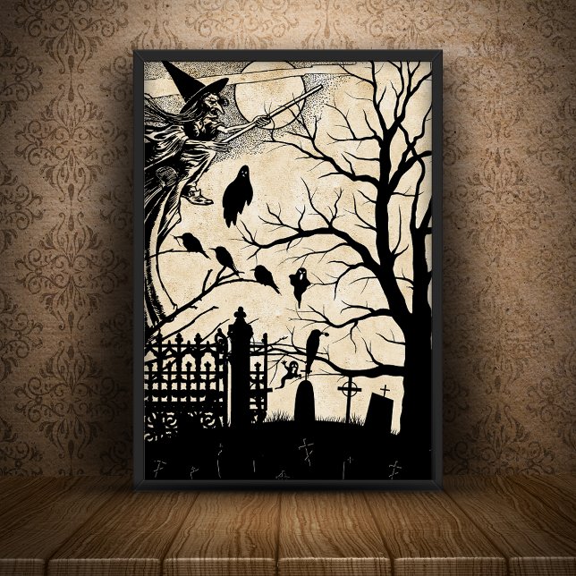 Papel De Seda Feiticeira Spooky & Graveyard Silhouettes (Criador carregado)