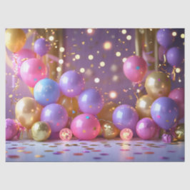 Papel De Seda Felicidade de Balão Festivo