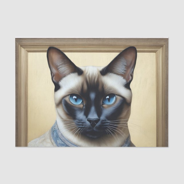 Papel De Seda Feline Elegant Siamese (Frente )