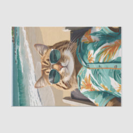 Papel De Seda Felix Kicking Back, Maine Coon na Praia