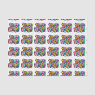 Papel De Seda feliz aniversário, bailes felizes engraçado