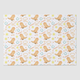 Papel De Seda Feliz Aniversário Cowboy