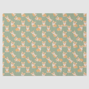 Papel De Seda Feliz Aniversário, Cute Corgi Patterno para Cachor