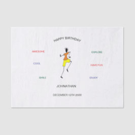 Papel De Seda Feliz Aniversário, Dança Fantástica