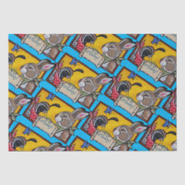 Papel De Seda Feliz Aniversário do Coelho Sudoeste Quail Colorid